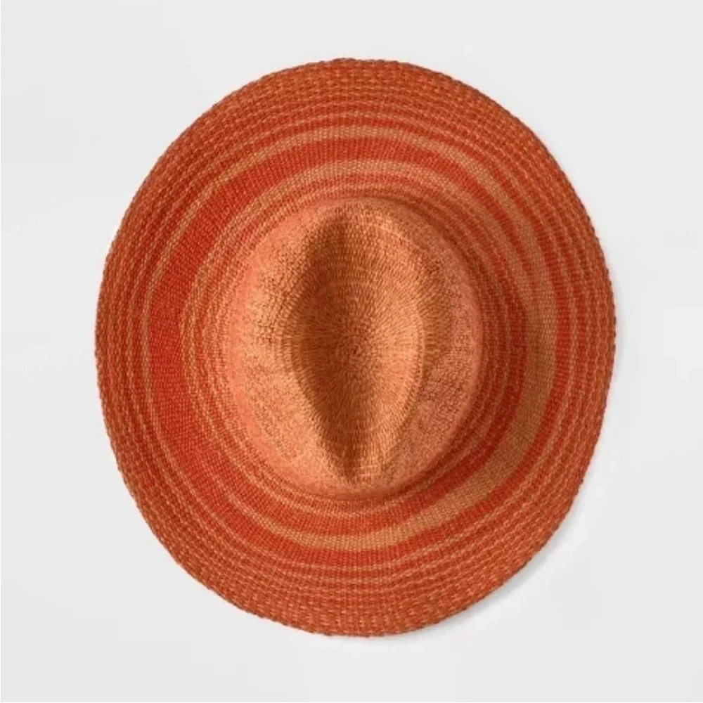 UNIVERSAL THREAD GOOD CO. WOMAN'S COWBOY ORANGE STRIPED HAT NWT